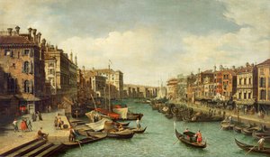 Il Canal Grande vicino al Ponte di Rialto, Venezia, c.1730