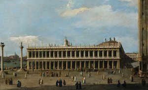 La Biblioteca e la Piazzetta, Venezia, dal Palazzo Ducale da Giovanni Antonio Canal