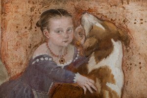 Bambina e cane (dettaglio)