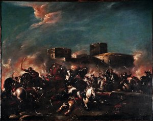 Battaglia Dipinto di Giovanni Antonio Guardi (1699-1760) XVIII secolo Venezia, Museo Correr da Giovanni Antonio Guardi