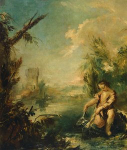 Dettaglio di Tobia e il pesce