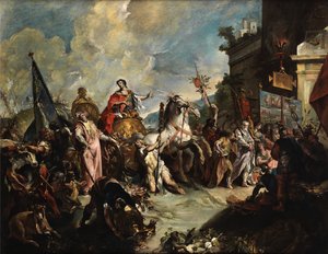Giovanni Antonio Guardi Corteo trionfale di Scipione da Giovanni Antonio Guardi