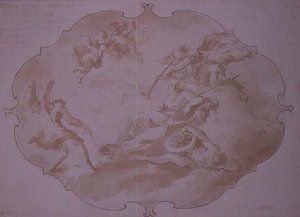 Trionfo della Virtù Militare, c.1750 da Giovanni Antonio Guardi