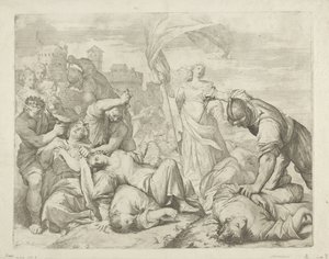 Il martirio di Santa Orsola e delle sue compagne da Giovanni Antonio Lorenzini