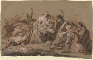 Il massacro degli innocenti da Giovanni Antonio Pellegrini