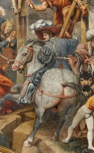 Controfacciata, Il Pordenone, Crocifissione 1520-21, (dettaglio) da Giovanni Antonio Pordenone