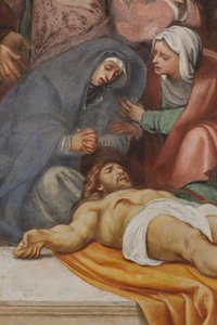 Controfacciata, Il Pordenone, Deposizione 1522, (dettaglio) da Giovanni Antonio Pordenone