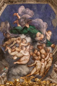 Dio come Creatore tra gli Angeli, c.1529 (affresco) da Giovanni Antonio Pordenone