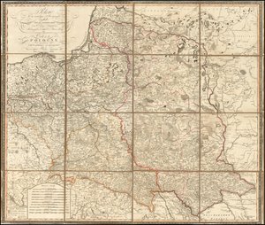 Mappa della Polonia del 1807 da Giovanni Antonio Rizzi Zannoni