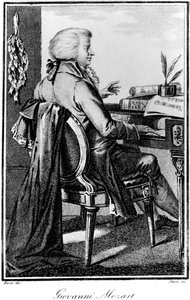 Wolfgang Amadeus Mozart, compositore austriaco, c1784-1827 da Giovanni Antonio Sasso