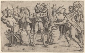 Scoperta della coppa di Giuseppe da Giovanni Antonio da Brescia after Baldassare Peruzzi