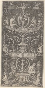 Pannello ornamentale con iscrizione "Victoria Augusta" da Giovanni Antonio da Brescia after Nicoletto