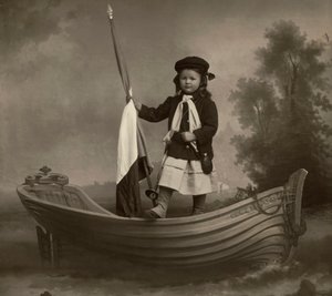 Ritratto di Lidia Mastracchio con bandiera