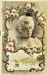 Cartolina: Ritratto di Anna Held, artista di music hall da Phillipe de Marlier