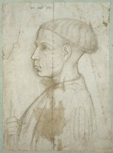 Busto di un giovane di profilo da Giovanni Badile