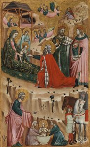 Natività e Adorazione dei Magi, 1325-50 da Giovanni Baronzio da Rimini
