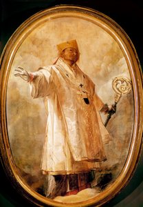 San Carlo Borromeo in gloria da Giovanni Battista  Crespi