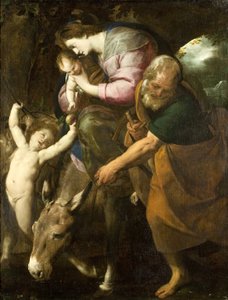 La Fuga in Egitto, c.1600-10 da Giovanni Battista  Crespi