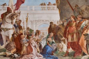 Continente di Alessandro Magno (dettaglio) da Giovanni Battista Tiepolo
