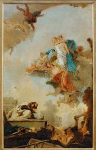 La Vergine del Carmelo che appare a San Simeone Stock ... da Giovanni Battista (1696 1770) Tiepolo