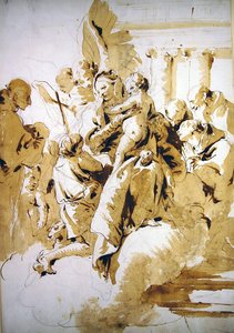 Madonna con Bambino e angeli, santi e il giovane Giovanni Battista