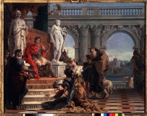 Mecenate presenta le arti ad Augusto da Giovanni Battista Tiepolo
