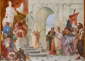 Magnanimità di Scipione Africano (dettaglio) da Giovanni Battista Tiepolo