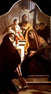 San Giuseppe con il Bambino Gesù e i santi, c.1730-35 da Giovanni Battista Tiepolo