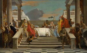 Il banchetto di Cleopatra e Antonio da Giovanni Battista Tiepolo