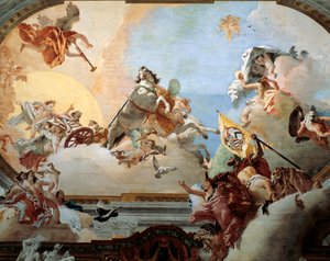 Allegoria creata per il matrimonio di Lodovico Rezzonico e la nobile veneziana Faustina Savorgnan nel 1758 da Giovanni Battista Tiepolo