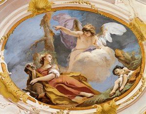 Angelo conforta Agar nel deserto da Giovanni Battista Tiepolo