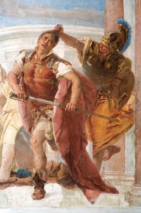 (dettaglio) Minerva trattiene Achille dall
