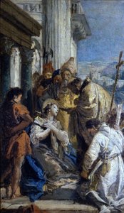 Giovanbattista Tiepolo: La comunione di Santa Lucia. Museo del Castello. Milano da Giovanni Battista Tiepolo