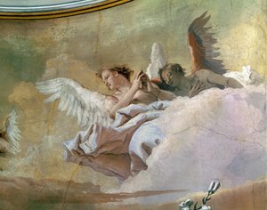 Gloria degli Angeli, di Giovanni Battista Tiepolo, affresco, Dettaglio, Oratorio della Purità, Udine da Giovanni Battista Tiepolo