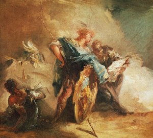 Minerva che detta le leggi da Giovanni Battista Tiepolo