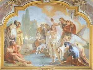 Il Battesimo di Cristo da Giovanni Battista Tiepolo