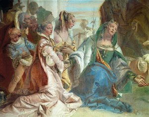 La famiglia di Dario III Codomano, dettaglio da Glorie di Scipione Africano e Alessandro Magno da Giovanni Battista Tiepolo