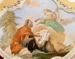Il profeta Geremia, di Giovanni Battista Tiepolo, affresco, Palazzo Patriarcale, Sala Rossa, Udine da Giovanni Battista Tiepolo