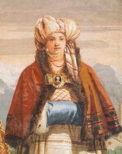 Passeggiata invernale (dettaglio) da Giovanni Battista Tiepolo