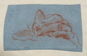 Studio di una mano sinistra, c.1750-1754 da Giovanni Battista (attr. to) Tiepolo