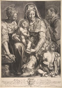 Vergine e Bambino con Santa Caterina, Francesco d