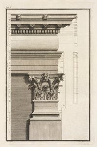 Base, Capitello e Trabeazione del Pilastro, 1753 da Giovanni Battista Borra
