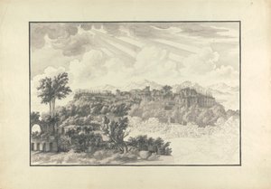Vista incompiuta del Palatino a Roma da Giovanni Battista Borra