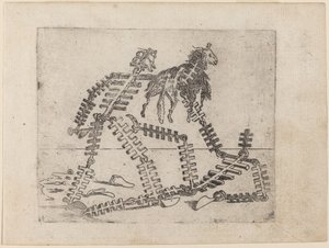 Da "Bizzarie di varie figure" da Giovanni Battista Bracelli