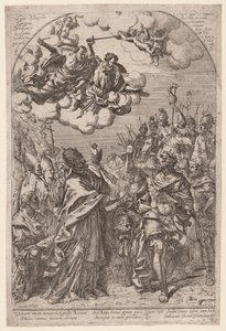 Attila alle porte di Roma da Giovanni Battista Bracelli, after Alessandro Algardi