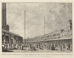 Processione del Corpus Domini in Piazza San Marco da Giovanni Battista Brostoloni