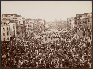 Venezia - La Regata da Giovanni Battista Brusa