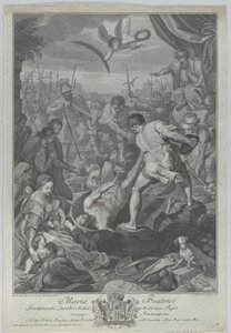 Il martirio di San Vitale di Milano, sepolto vivo, 1776