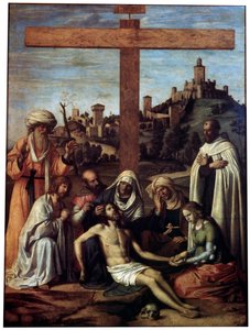 Il compianto su Cristo con un monaco carmelitano, c1510 da Giovanni Battista Cima da Conegliano