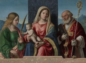 Vergine e Bambino con i santi Caterina e Nicola, 1510-17 da Giovanni Battista Cima da Conegliano